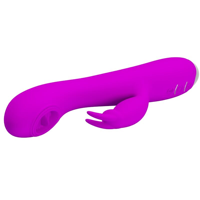 PRETTY LOVE - RACHEL RECHARGEABLE VIBRATOR WITH STIMULATING WAVES PURPLE - Kink&Play