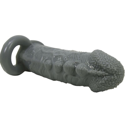 PRETTY LOVE - REALISTIC PENIS ENLARGER AND DELAY SLEEVE GREY - Kink&Play