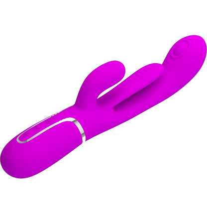 PRETTY LOVE - SHANIA TRIPLE RABBIT VIBRATOR MULTIFUNCTION PINK - Kink&Play