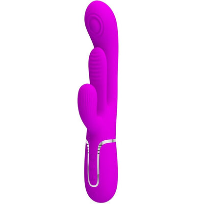 PRETTY LOVE - SHANIA TRIPLE RABBIT VIBRATOR MULTIFUNCTION PINK - Kink&Play