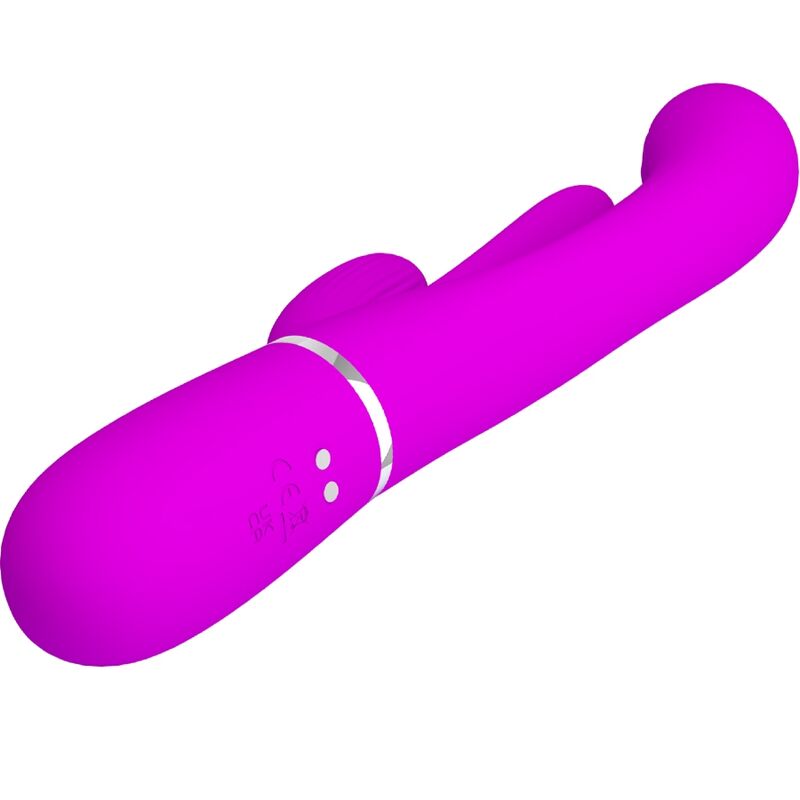 PRETTY LOVE - SHANIA TRIPLE RABBIT VIBRATOR MULTIFUNCTION PINK - Kink&Play