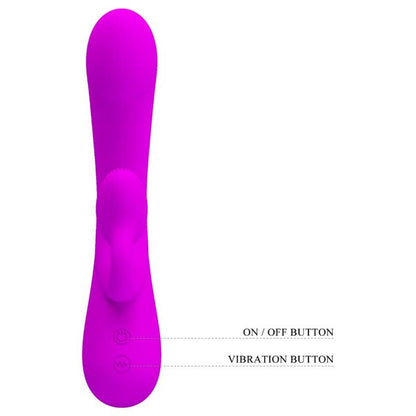 PRETTY LOVE - SINCERE VIBRATOR AND CLITORAL STIMULATING WAVES PURPLE SILICONE - Kink&Play