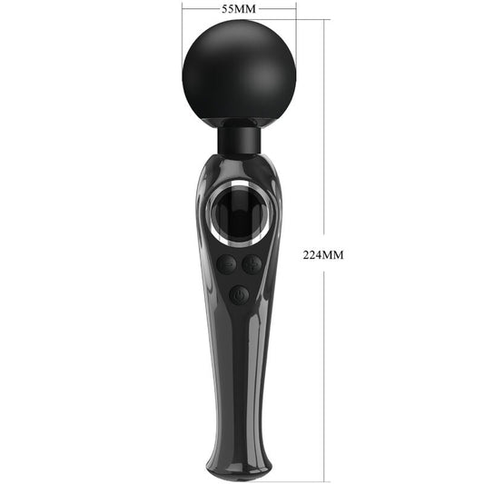 PRETTY LOVE - SKYLER VIBRATOR WAND BLACK - Kink&Play