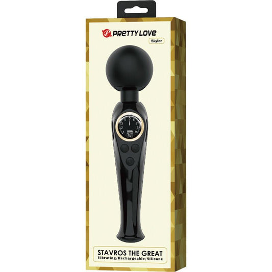 PRETTY LOVE - SKYLER VIBRATOR WAND BLACK - Kink&Play