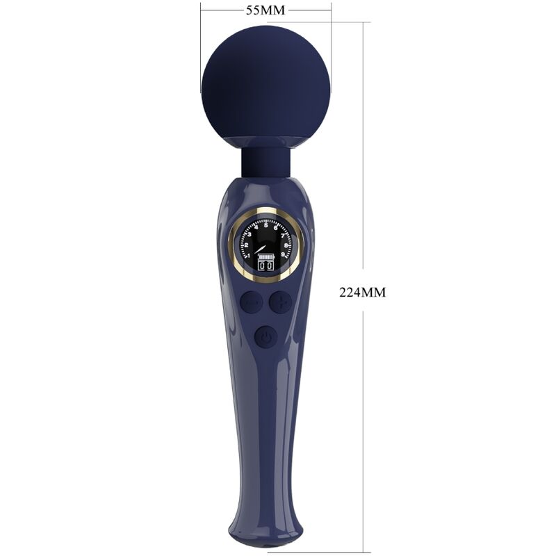 PRETTY LOVE - SKYLER VIBRATOR WAND BLUE - Kink&Play