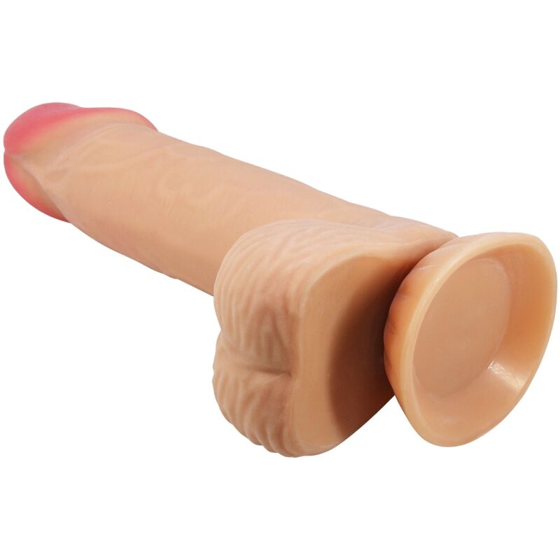 PRETTY LOVE - SLIDING SKIN SERIES REALISTIC DILDO WITH SLIDING SKIN SUCTION CUP 20.6 CM - Kink&Play