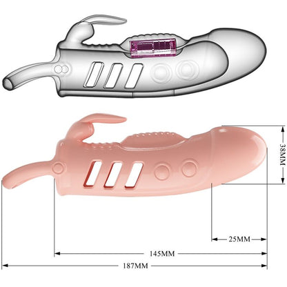 PRETTY LOVE - SLOANE NATURAL RABBIT PENIS SHEATH - Kink&Play