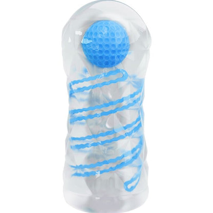 PRETTY LOVE - SMALL MASTURBATOR WITH BLUE SPIRALS - Kink&Play