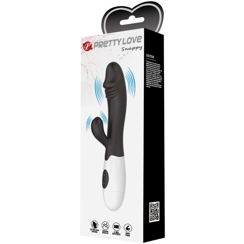 PRETTY LOVE - SNAPPY G - SPOT VIBRATOR BLACK - Kink&Play