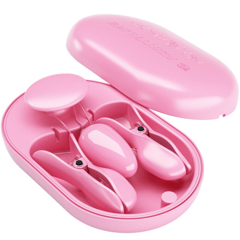PRETTY LOVE - SURPRISE BOX PINK ELECTRO STIMULATION TWEEZERS - Kink&Play