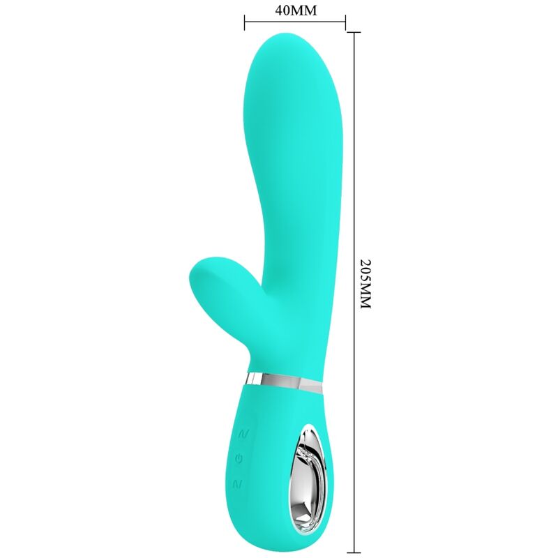 PRETTY LOVE - THOMAS MULTIFUNCTION G - SPOT VIBRATOR AQUA GREEN - Kink&Play