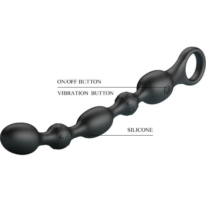 PRETTY LOVE - VAN ANAL BALLS 10 VIBRATIONS RECHARGEABLE SILICONE - Kink&Play