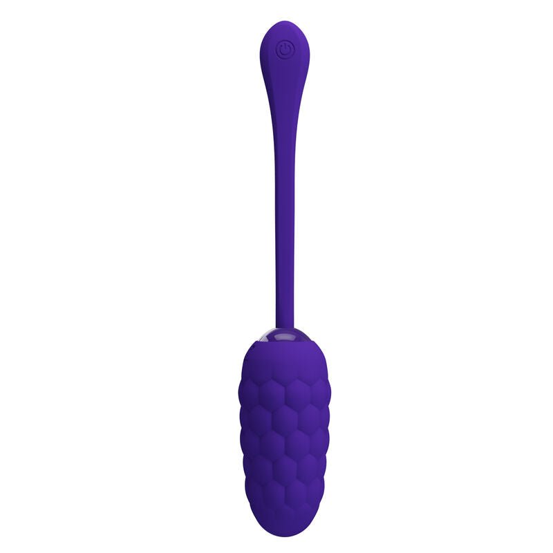 PRETTY LOVE - VIBRATING EGG WITH PURPLE RECHARGEABLE MARINE TEXTURE - Kink&Play