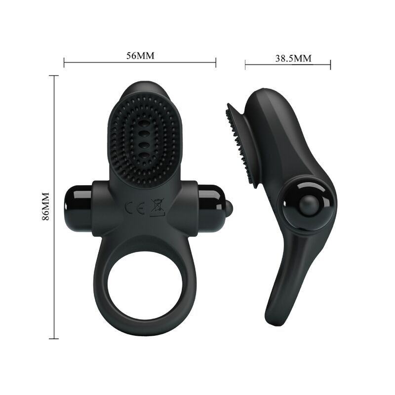 PRETTY LOVE - VIBRATOR RING II FOR THE BLACK PENIS - Kink&Play