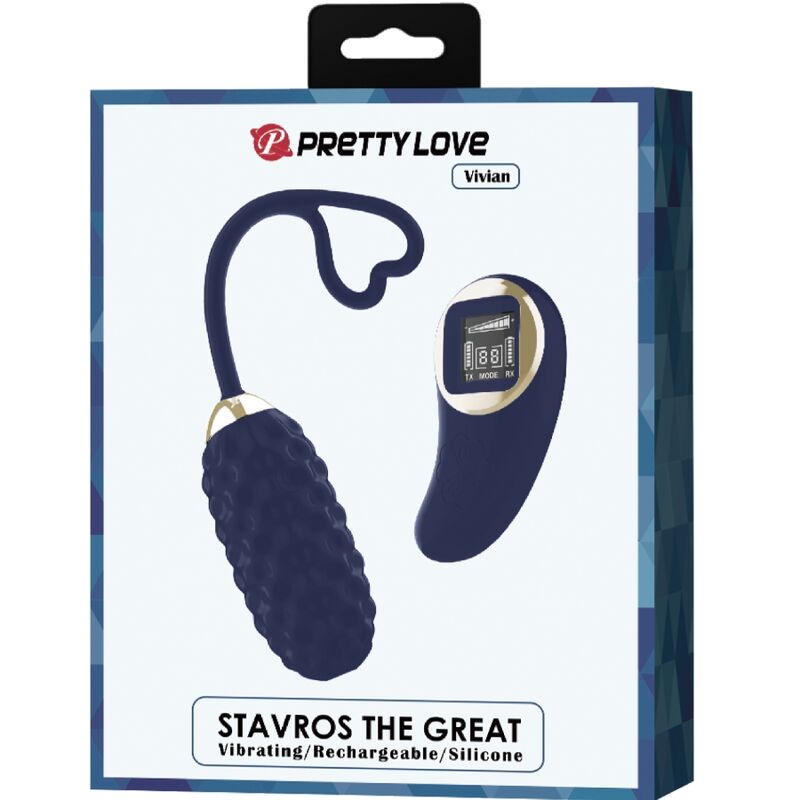 PRETTY LOVE - VIVIAN BLUE REMOTE CONTROL VIBRATING EGG - Kink&Play
