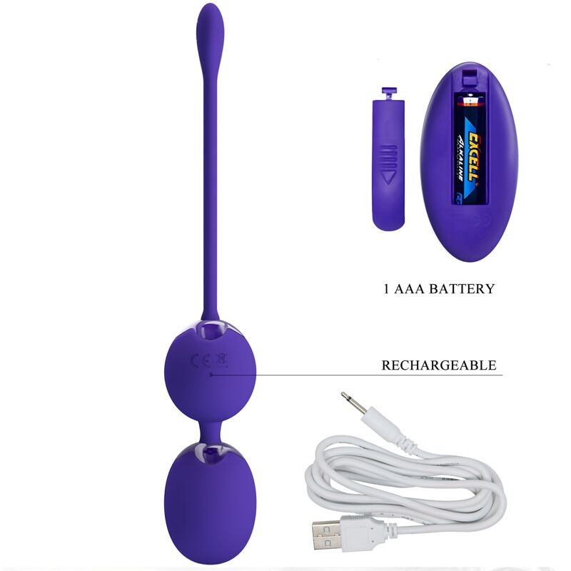 PRETTY LOVE - WILLIE YOUTH REMOTE CONTROL BALLS & VIOLET VIBRATION - Kink&Play