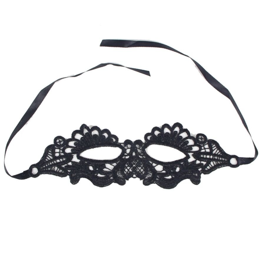 QUEEN LINGERIE - BLACK MASK ONE SIZE - Kink&Play