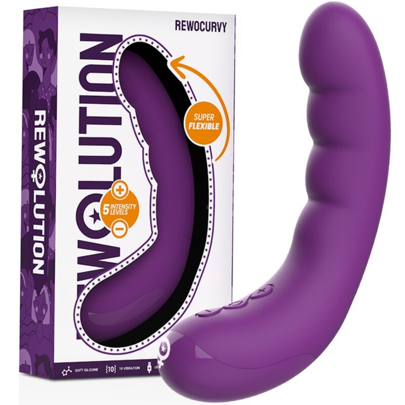 REWOLUTION - REWOCURVY RECHARGEABLE FLEXIBLE VIBRATOR - Kink&Play