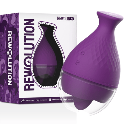 REWOLUTION - REWOLINGO VIBRATOR WITH TONGUE - Kink&Play