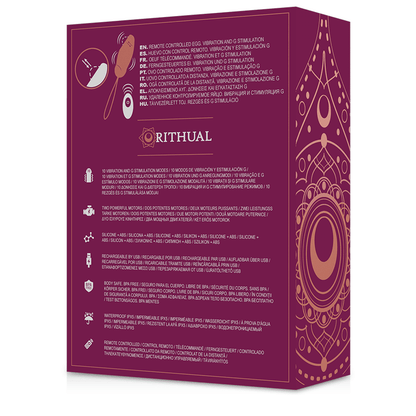 RITHUAL - PRIYA EGG REMOTE CONTROL G - SPOT + VIBRATION - Kink&Play