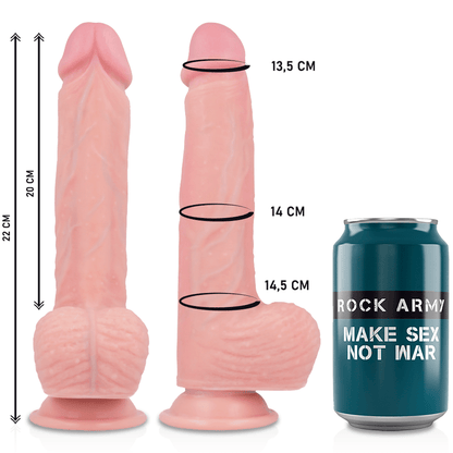 ROCKARMY - HARNESS + LIQUID SILICONE VIBRATOR PREMIUM APACHE REMOTE CONTROL 20.5 CM - O - 4.62 CM - Kink&Play