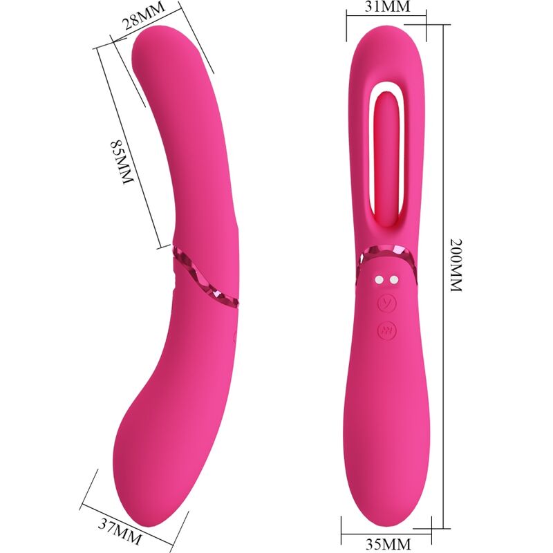 ROMANCE - LEXIE G - SPOT VIBRATOR 7 VIBRATIONS PINK - Kink&Play