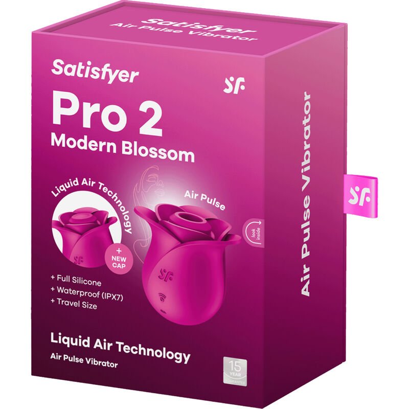 SATISFYER - AIR PULSE PRO 2 MODERN BLOSSOM VIBRATOR - Kink&Play