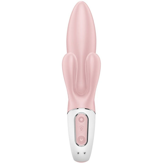 SATISFYER - AIR PUMP BUNNY 3 INFLATABLE RABBIT VIBRATOR PINK - Kink&Play
