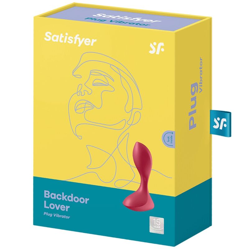 SATISFYER - BACKDOOR LOVER VIBRATING PLUG RED - Kink&Play