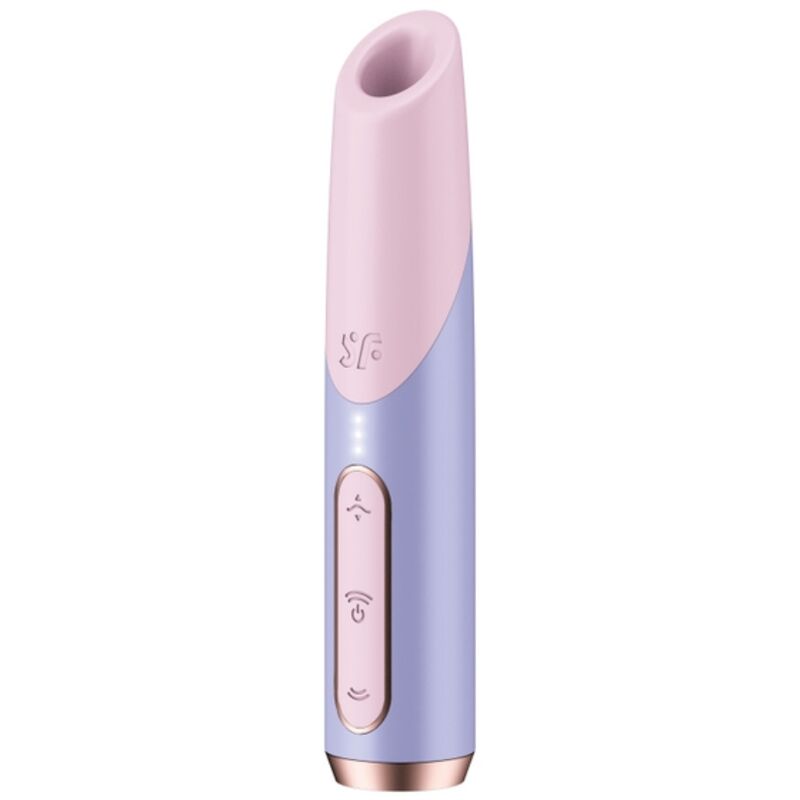SATISFYER - BOLD KISS WAVE CLITORIS STIMULATOR PINK / VIOLET - Kink&Play
