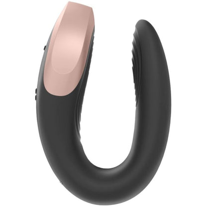 SATISFYER - DOUBLE LOVE LUXURY PARTNER VIBRATOR BLACK - Kink&Play