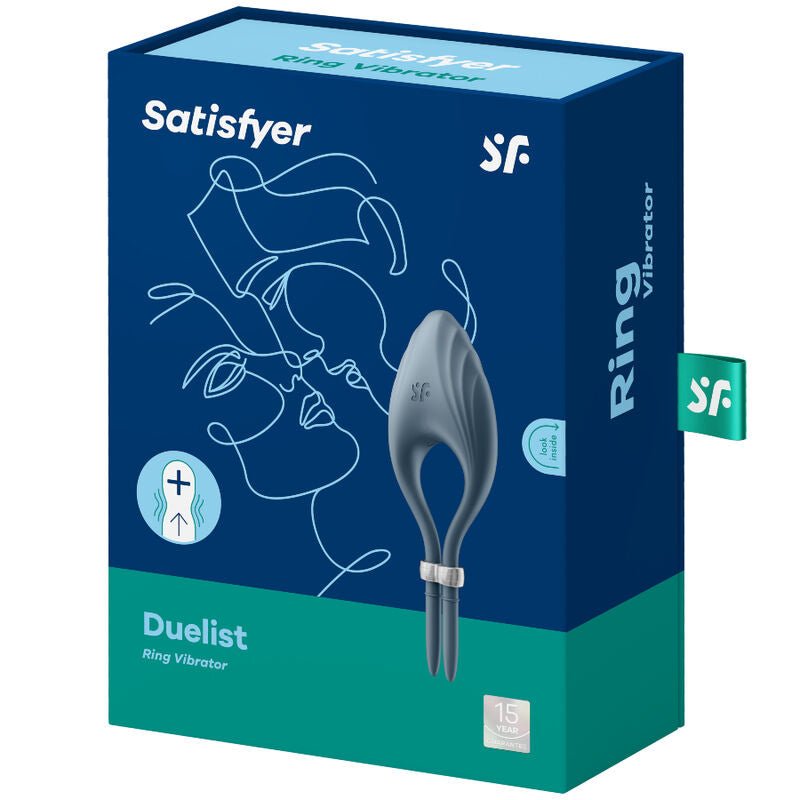 SATISFYER - DUELIST RING VIBRATOR BLUE - Kink&Play
