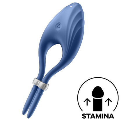 SATISFYER - DUELIST RING VIBRATOR BLUE - Kink&Play