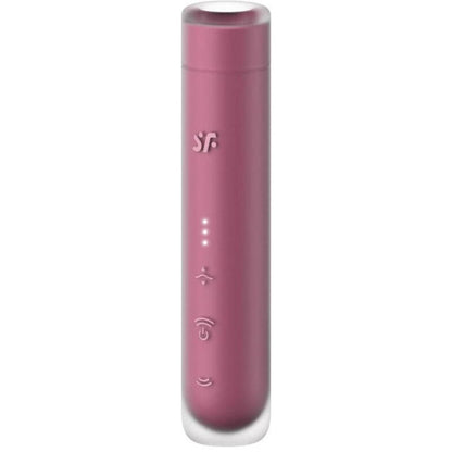 SATISFYER - FIRST KISS WAVE CLITORIS STIMULATOR GARNET - Kink&Play