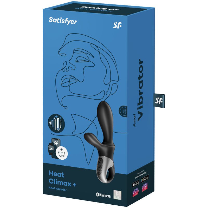 SATISFYER - HEAT CLIMAX+ ANAL VIBRATOR APP BLACK - Kink&Play