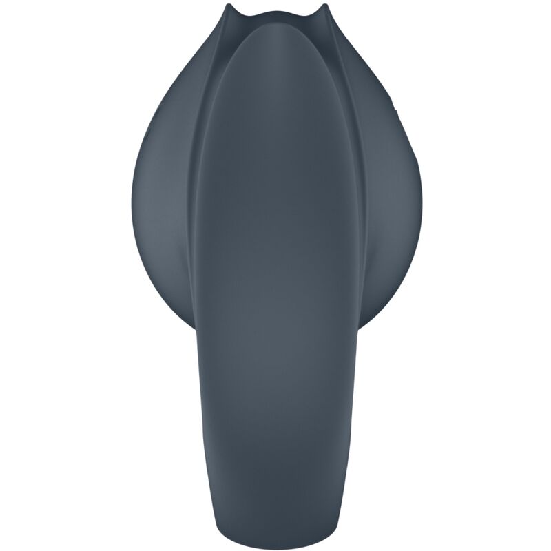 SATISFYER - PERFECT PAIR 2 MULTIVIBRATOR 2 IN 1 PENIS RING AND FINGER STIMULATOR GREY - Kink&Play