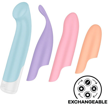 SATISFYER - PLAYFUL FOUR SET VIBRATORS 4 IN 1 + POWER BULLET - Kink&Play