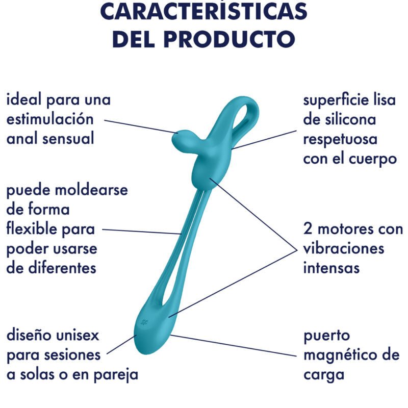 SATISFYER - PLUG & PLAY 1 FLEXIBLE MULTIVIBRATOR - Kink&Play