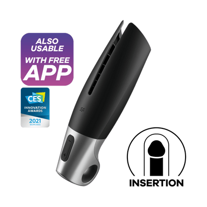 SATISFYER - POWER MASTURBATOR BLACK - Kink&Play