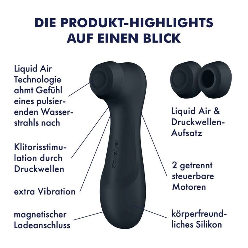 SATISFYER - PRO 2 GENERATION 3 LIQUID AIR TECHNOLOGY WINE RED - Kink&Play
