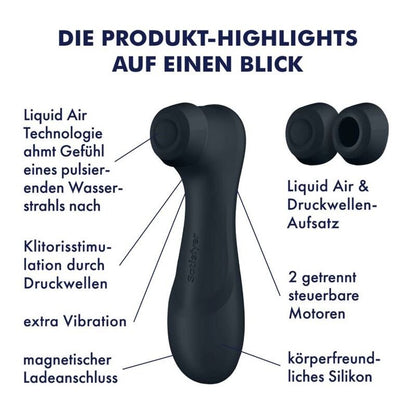 SATISFYER - PRO 2 GENERATION 3 LIQUID AIR TECHNOLOGY WINE RED - Kink&Play