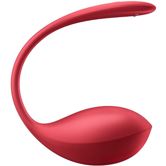 SATISFYER - SHINY PETAL G POINT REMOTE CONTROL STIMULATOR RED FREE APP - Kink&Play