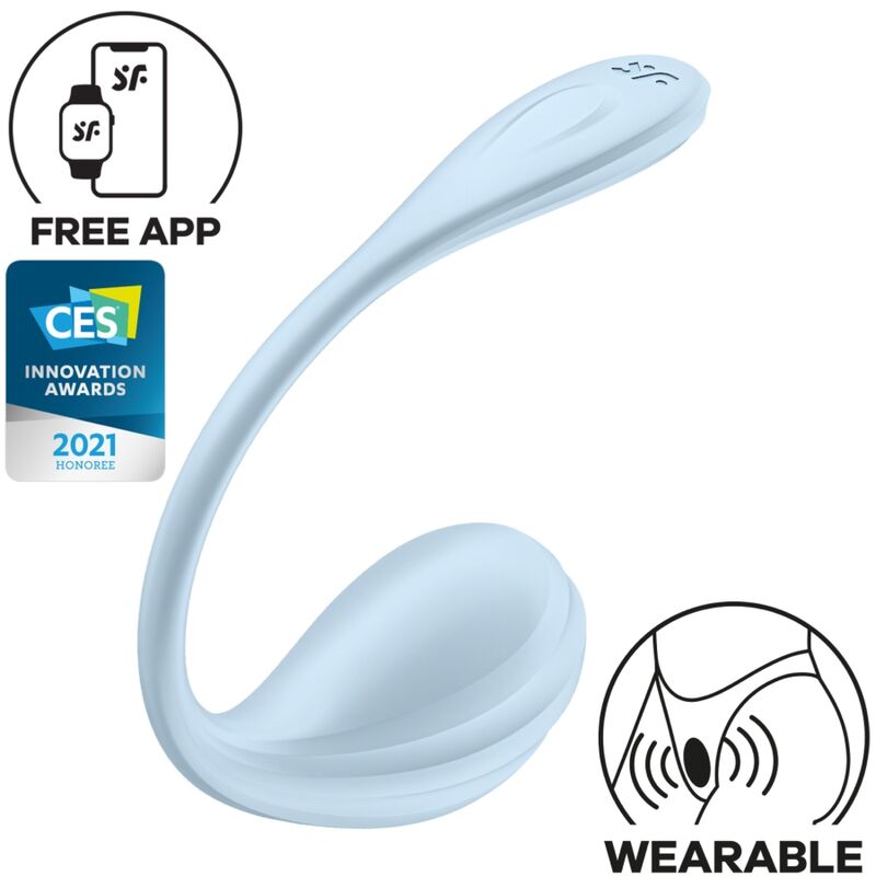 SATISFYER - SMOOTH PETAL G - POINT STIMULATOR SKY BLUE FREE APP - Kink&Play