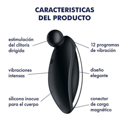 SATISFYER - SPOT ON 2 LAY - ON VIBRATOR BLACK - Kink&Play