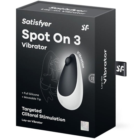 SATISFYER - SPOT ON 3 CLITORIS STIMULATOR BLACK - Kink&Play