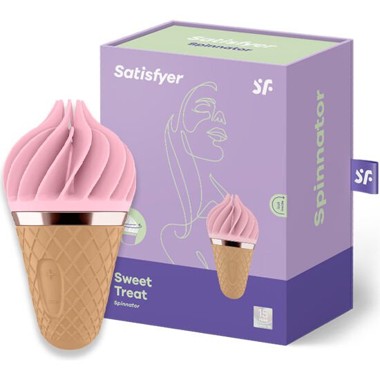 SATISFYER - SWEET TREAT SPINNATOR BROWN & PINK - Kink&Play