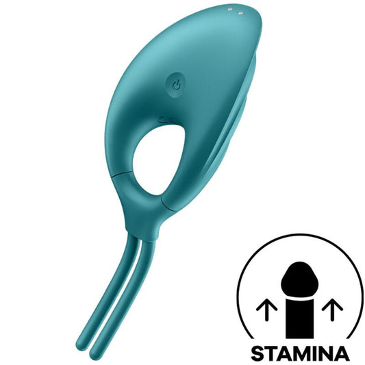 SATISFYER - SWORDSMAN RING VIBRATOR GREEN - Kink&Play