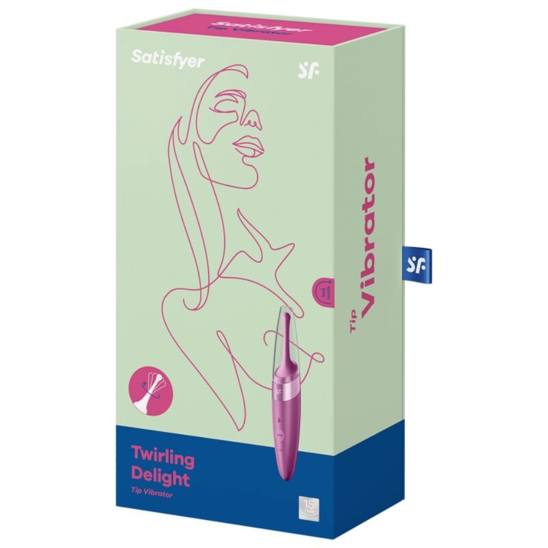 SATISFYER - TWIRLING DELIGHT CLIT TIP VIBRATOR PURPLE - Kink&Play