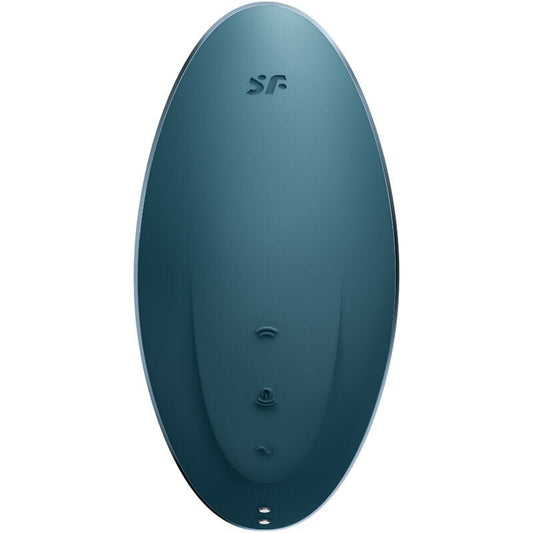 SATISFYER - VULVA LOVER 1 AIR PULSE STIMULATOR & VIBRATOR BLUE - Kink&Play
