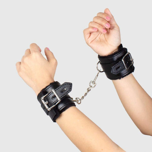 SECRETPLAY - BLACK BONDAGE HANDCUFFS BDSM COLLECTION - Kink&Play